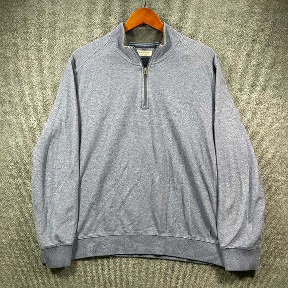 English Laundry 1/4 Zip Pullover Men's XL Blue Modal Blend Casual Outdoors - Picture 1 of 10